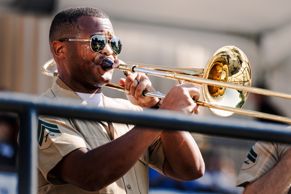 Quantico Marine Brass Band performs at National Archives Museum