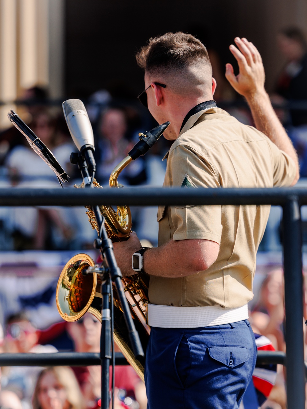Quantico Marine Brass Band performs at National Archives Museum