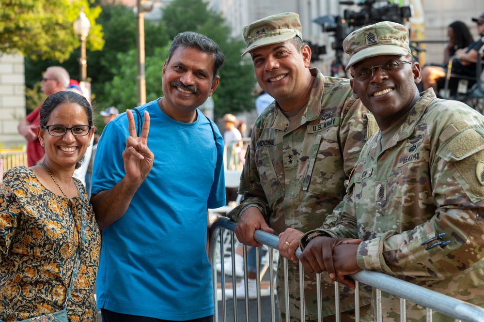 D.C. command team celebrates Independence Day downtown