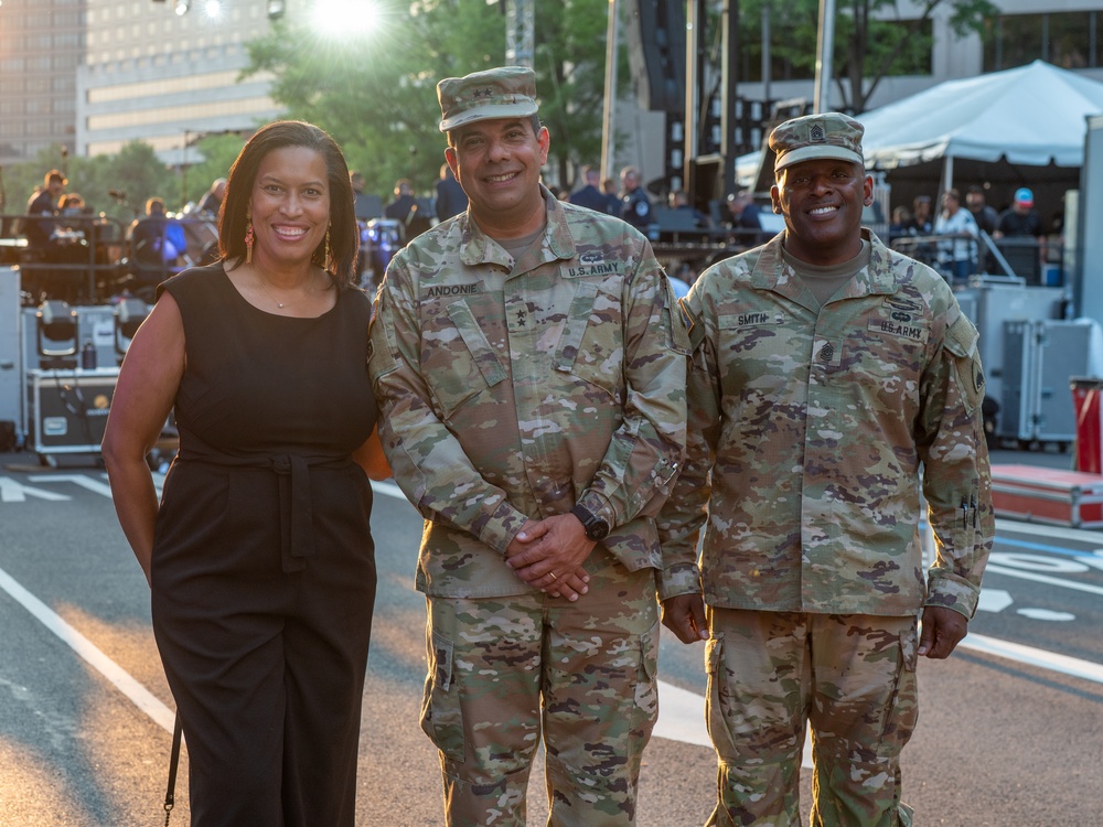 D.C. National Guard command team joins Mayor Bowser for CNN's the &quot;Fourth in America&quot;