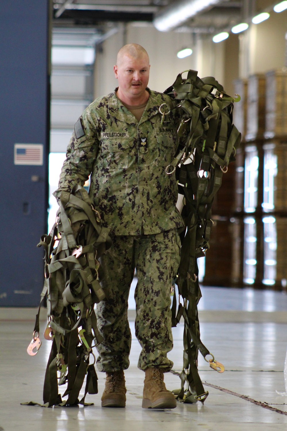 Sailors Prepare Sonobuoy Pallets