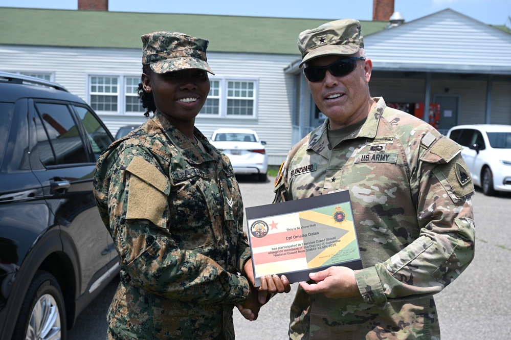 113th Wing DCANG partners with Jamaica Defence Force at Cyber Shield 2025