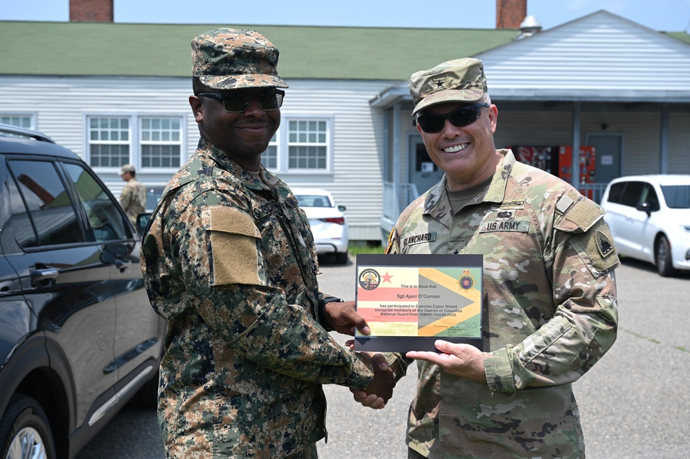 113th Wing DCANG partners with Jamaica Defence Force at Cyber Shield 2025