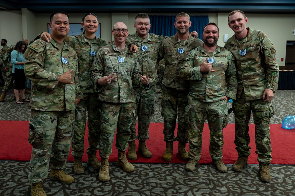 Celebrating new technical sergeants at Fairchild