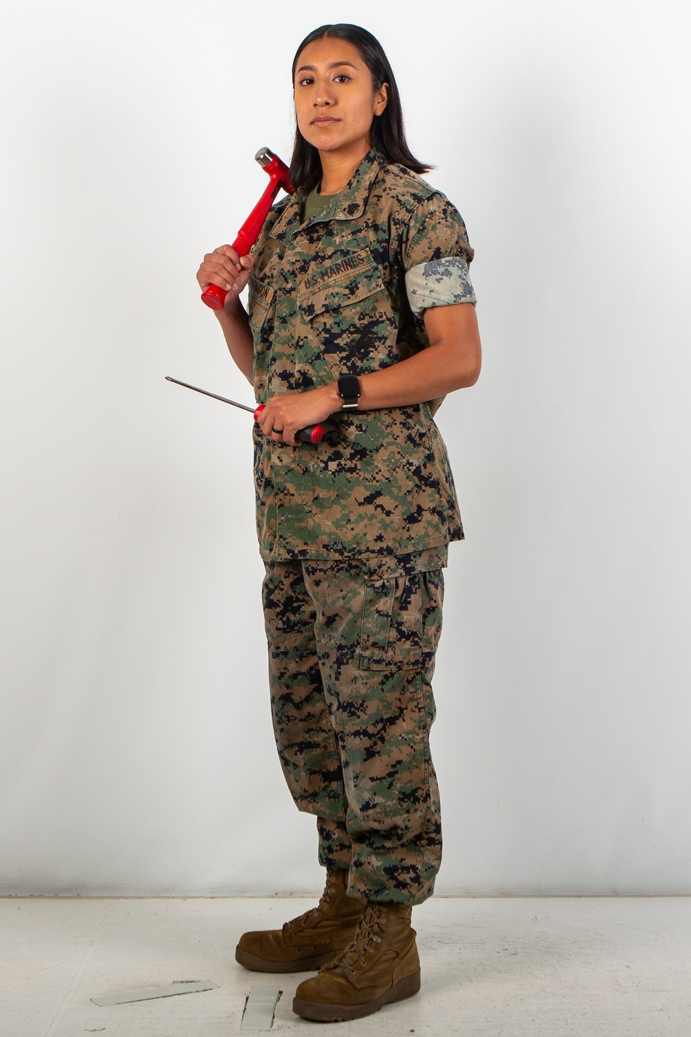 MAG-11 technicians pose for Content