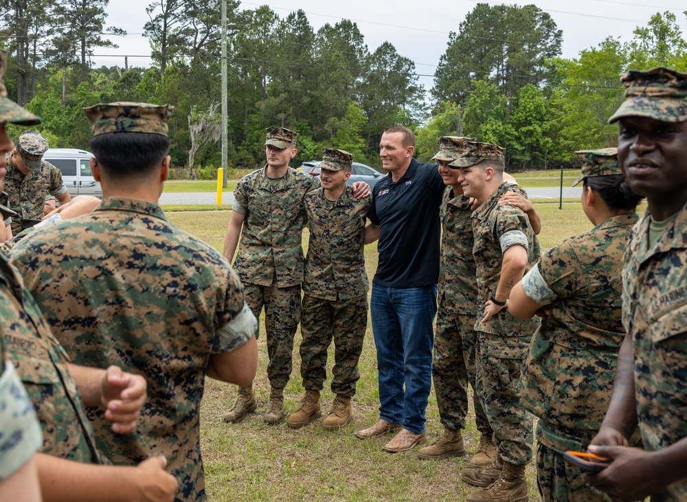 Dakota Meyer visits MCAS Beaufort