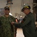 USS John C. Stennis (CVN 74) Ships First Lt. gets Rung Ashore.