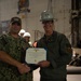 USS John C. Stennis (CVN 74) Ships First Lt. gets Rung Ashore.