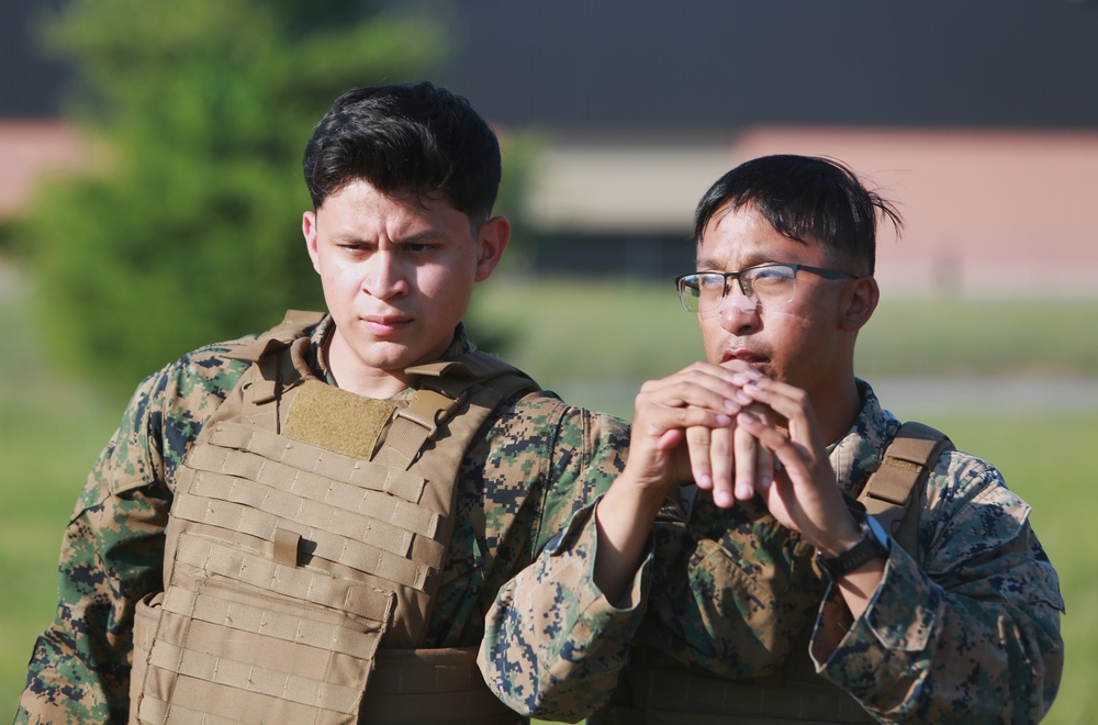 U.S. Marines conduct a Marine Corps Martial Arts Program (MCMAP) course at Atlantic Alliance '25 (AA25)