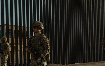 401st Military Police Company patrols southern border near Calexico