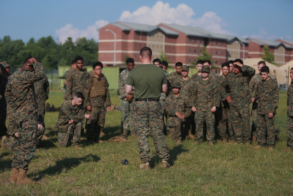 U.S. Marines conduct a Marine Corps Martial Arts Program (MCMAP) course at Atlantic Alliance '25 (AA25)