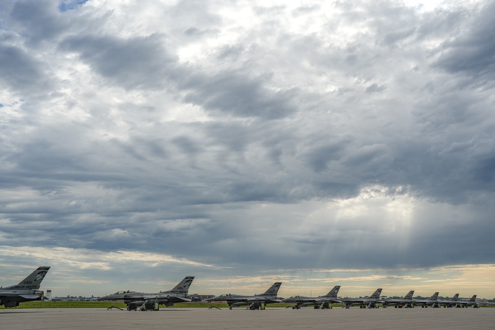 114th Fighter Wing conducts elephant walk