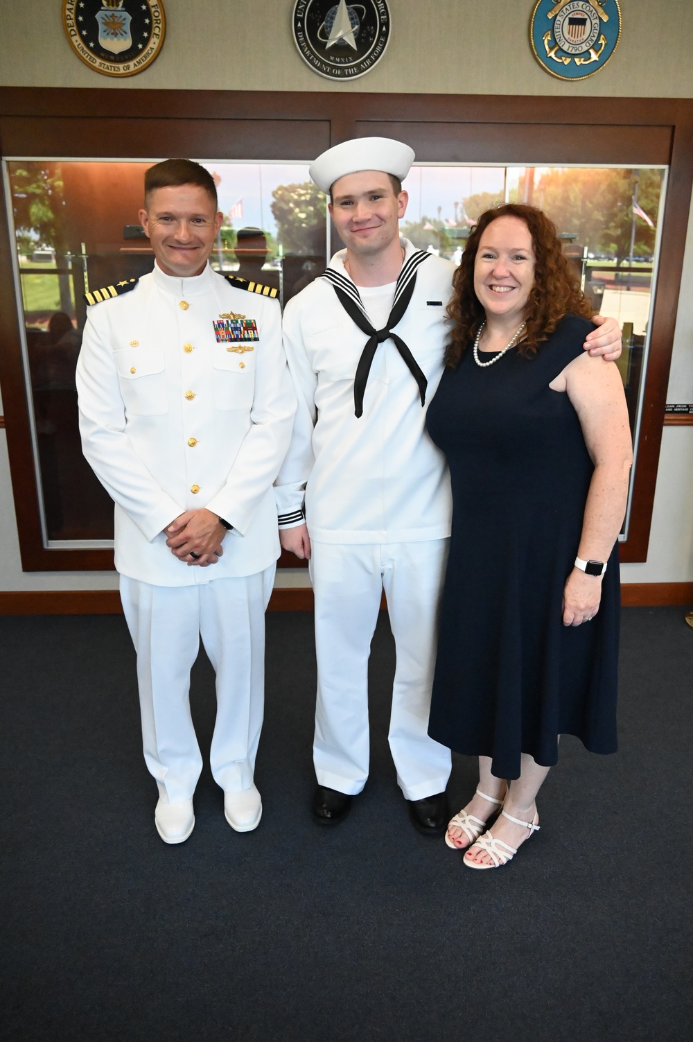 Navy Father is Reviewing Officer for Sailor Son's Boot Camp Graduation
