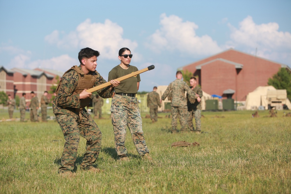 U.S. Marines conduct a Marine Corps Martial Arts Program (MCMAP) course at Atlantic Alliance '25 (AA25)