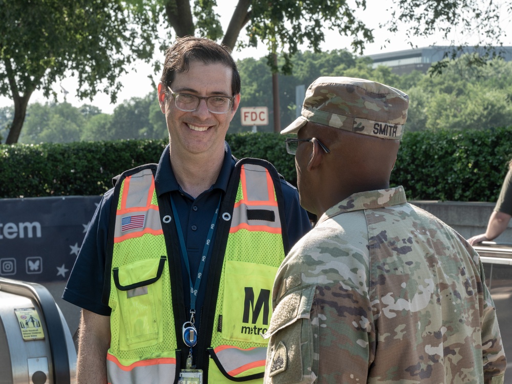 D.C. command team celebrates Independence Day downtown