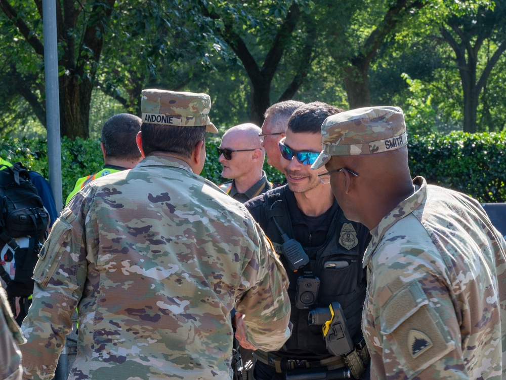 D.C. command team celebrates Independence Day downtown