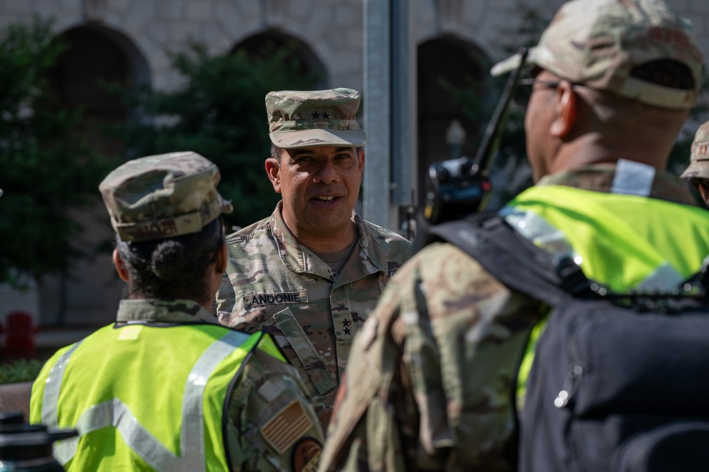 D.C. command team celebrates Independence Day downtown