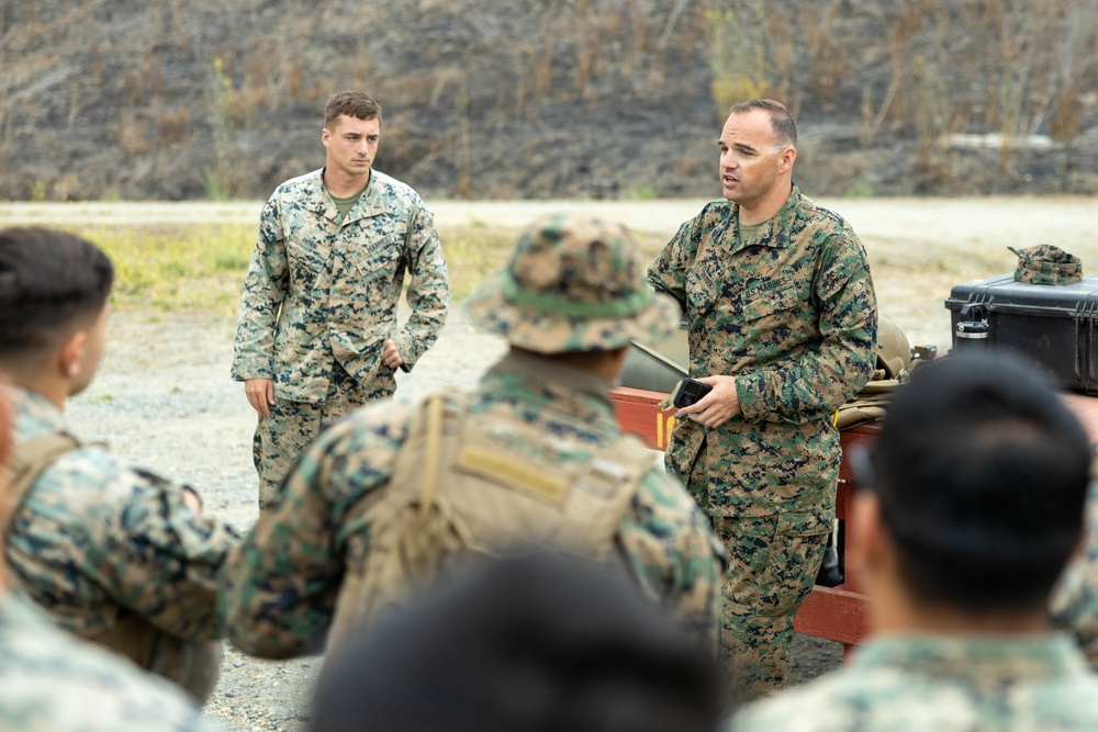 U.S. Marines with 1st CRR conduct a Grenade Range