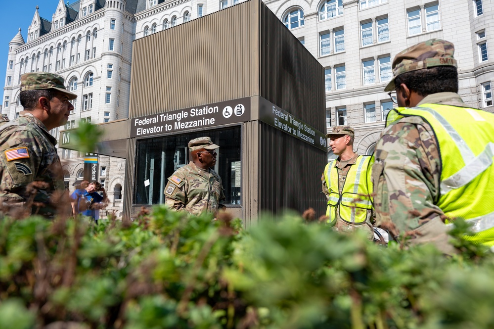 D.C. command team celebrates Independence Day downtown