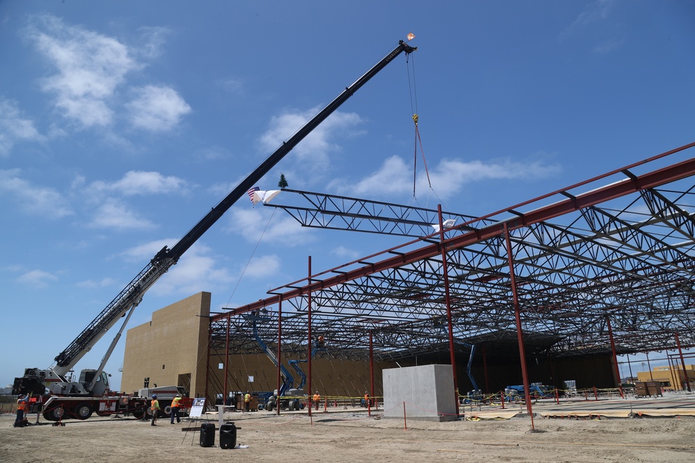 NAVFAC Southwest Participated in MCRD San Diego Ceremonial Topping off Ceremony for MCRD Recruit Mess Hall Project