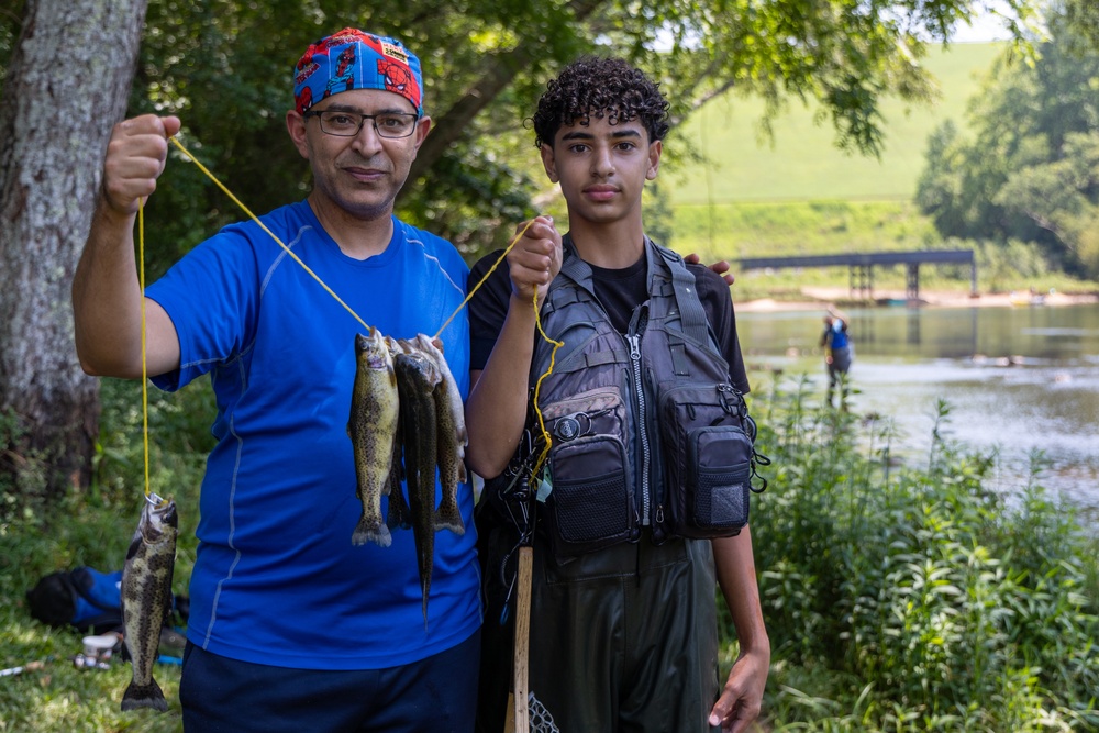 Lake Lanier 4th of July Weekend - Father and son fishing