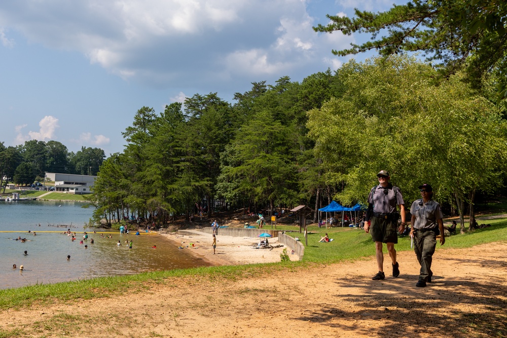 Lake Lanier 4th of July Weekend - Rangers Merritt and Martinez patrol Burton Mill