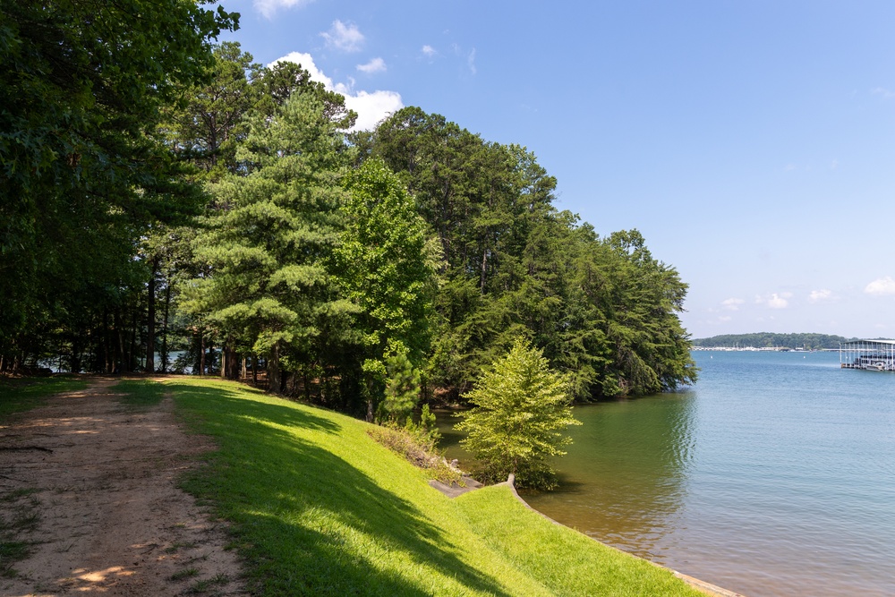 Lake Lanier 4th of July Weekend - Shoreline view at Burton Mill