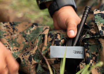 U.S. Navy Sailors with MWSS-471 and Marines with 4th MAW participate in combat lifesaver (CLS) courses during Atlantic Alliance 25