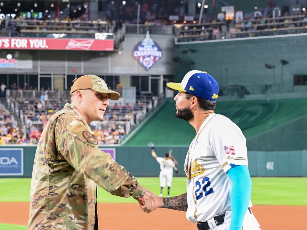 Savannah Bananas recognize 113th Wing members