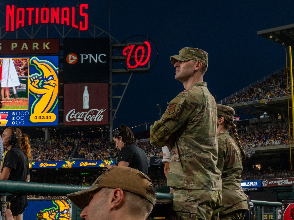 Savannah Bananas recognize 113th Wing members