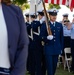 U.S. Coast Guard Base Alameda honor guard performs during Southwest District Change of Command ceremony