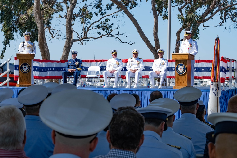 U.S. Coast Guard Base Alameda holds Change of Command ceremony