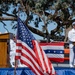 U.S. Coast Guard Rear Adm. Buzzella gives departing speech