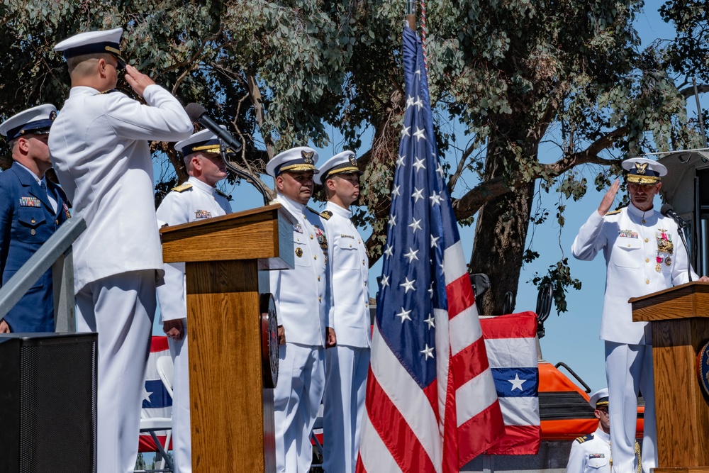 U.S. Coast Guard Base Alameda holds Southwest District Change of Command ceremony