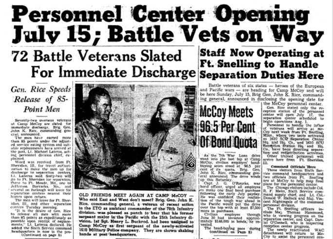 This Month in Fort McCoy History — July