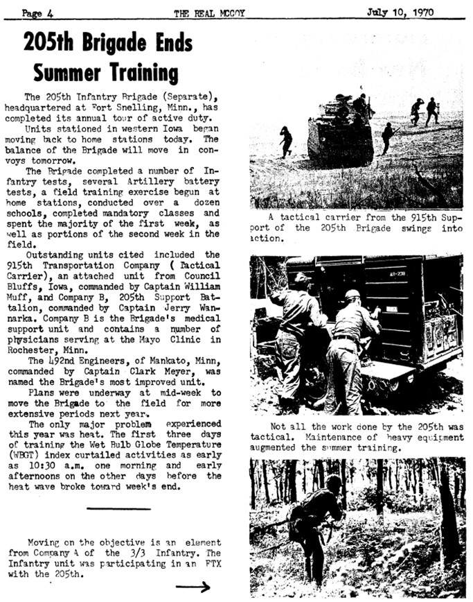 This Month in Fort McCoy History — July