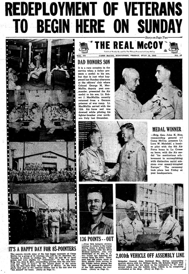 This Month in Fort McCoy History — July