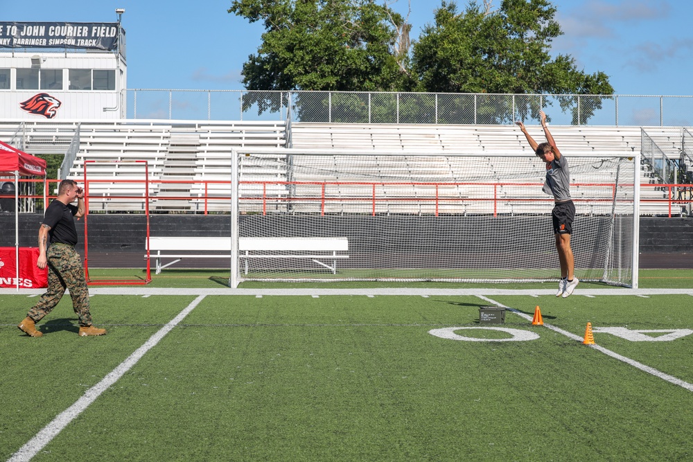 U.S. Marines Take On Oviedo High School