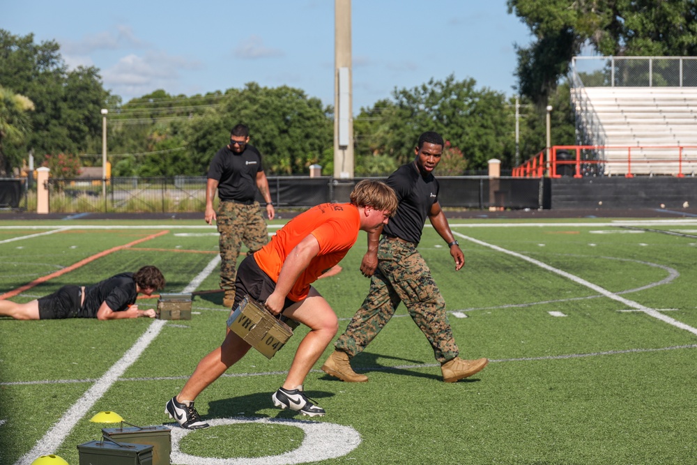 U.S. Marines Take On Oviedo High School