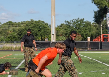 U.S. Marines Take On Oviedo High School