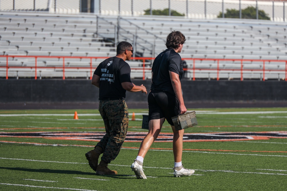 U.S. Marines Take On Oviedo High School