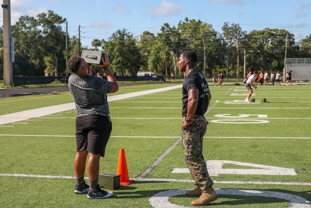 U.S. Marines Take On Oviedo High School