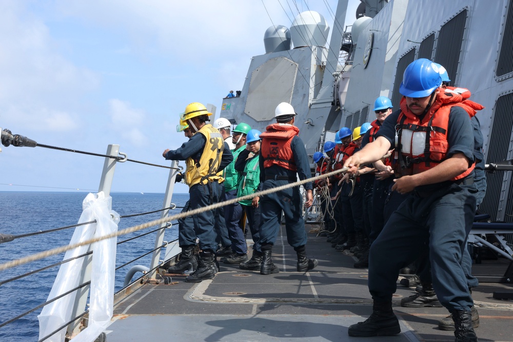 USS Bainbridge Replenishment-At-Sea