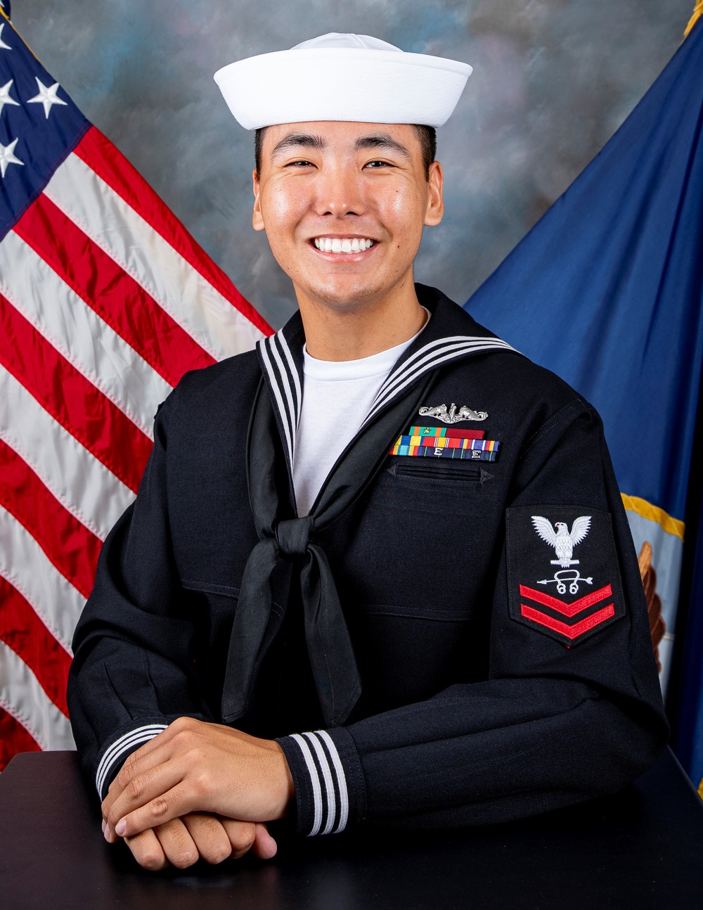 Sonar Technician (Submarine) 2nd Class Julian Bolotori Studio Portrait