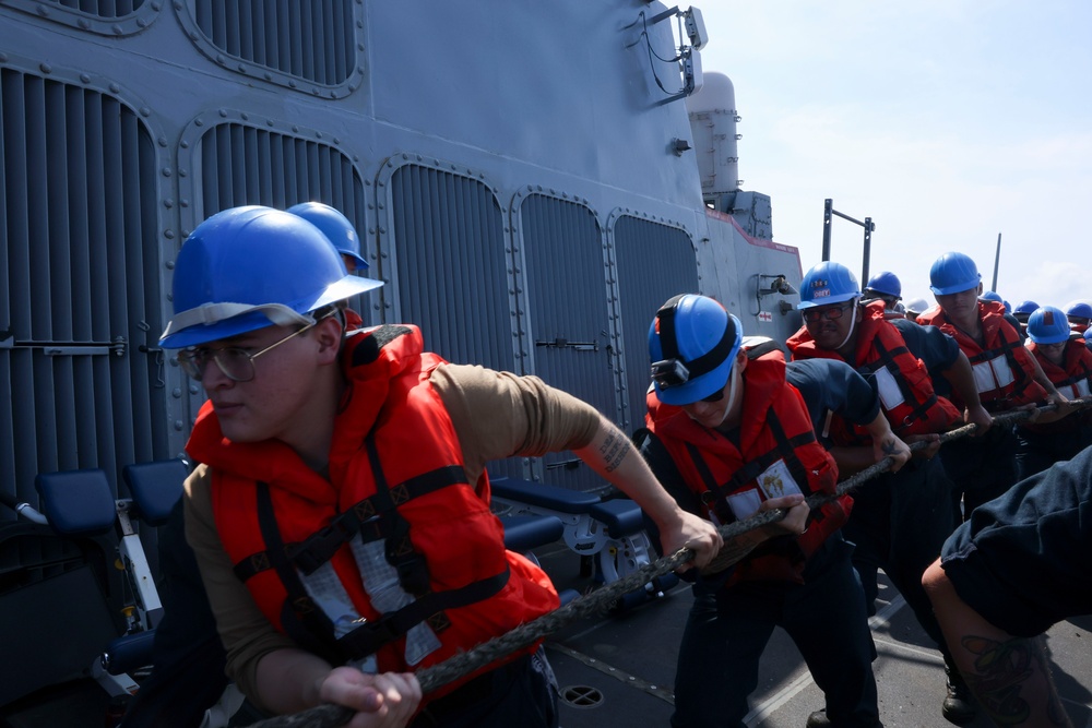 USS Bainbridge (DDG 96) Replenishment-At-Sea