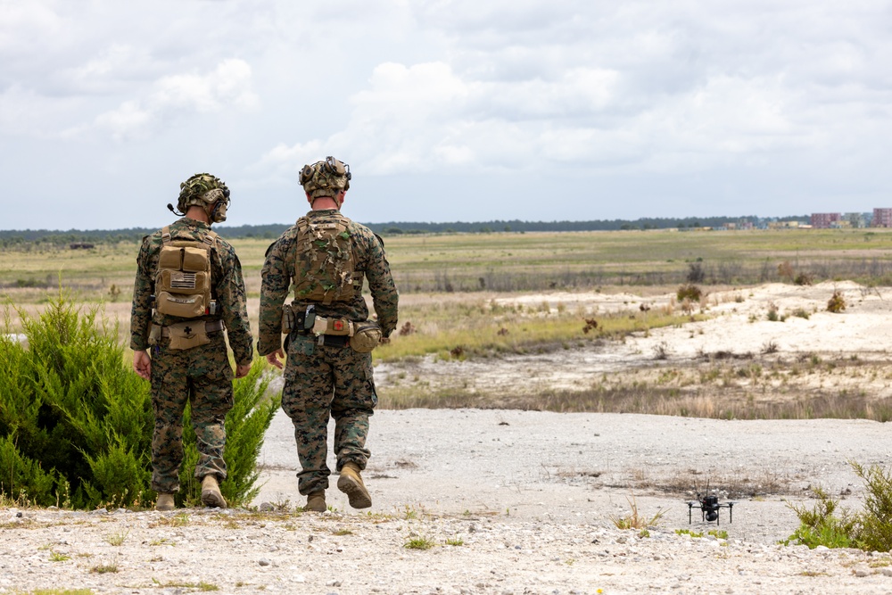 Marines conduct live-fire test of lethal drone munitions on Camp Lejeune
