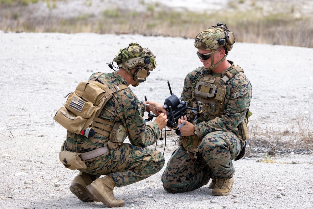 Marines Conduct Live-Fire Test of Lethal Drone Munitions at Camp Lejeune