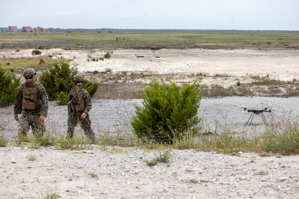 Marines Conduct Live-Fire Test of Lethal Drone Munitions at Camp Lejeune
