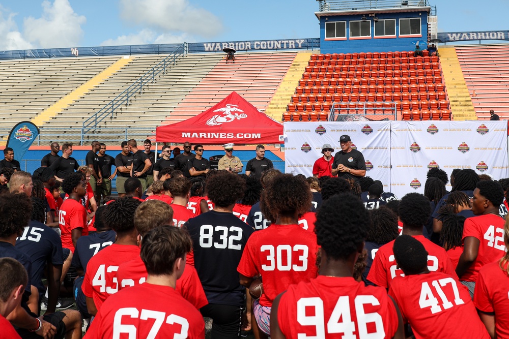 USMC Sports Leadership Clinic at West Orange High