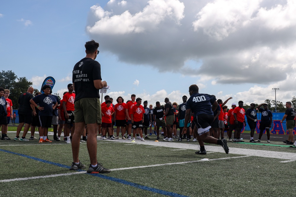 USMC Sports Leadership Clinic at West Orange High
